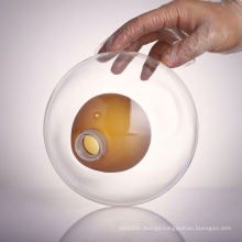 Novel Double-walled Borosilicate Transparent Glass Ball Lampshade